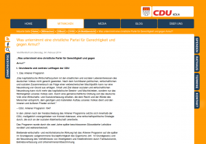 CDU Köln bezeichnet sich als christliche Partei